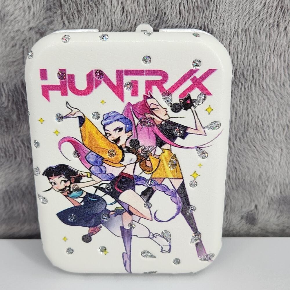 Compact Mirror 2.5" X 3" Double-sided folding makeup Huntrix KPOP Demon Hunters